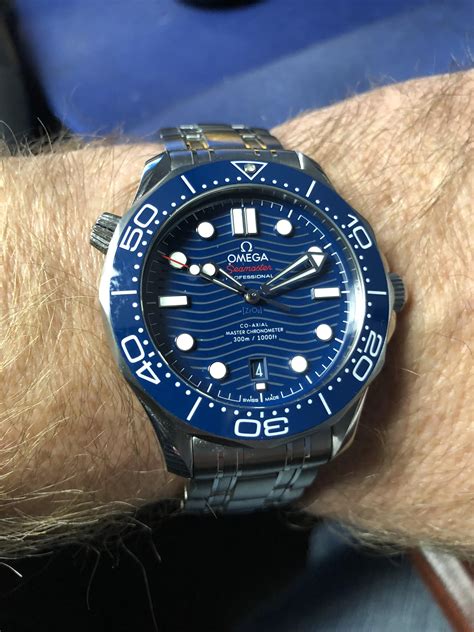 blue-dial omega seamaster professional 300m|omega seamaster diver 300m quartz.